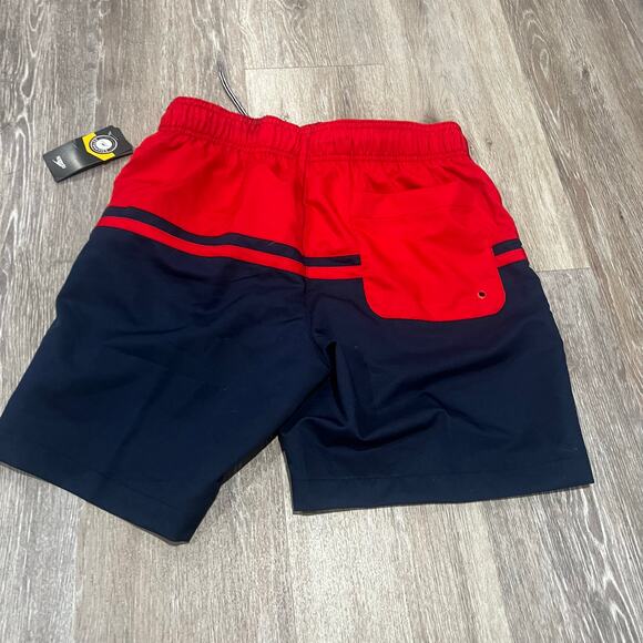 Speedo Blue and Red Short Swim Trunk Size Small - Picture 3 of 4